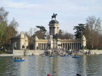 Alfonso XII monument Retiro Park, Madrid